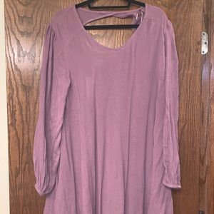 Glamorous brand long sleeve mauve dress